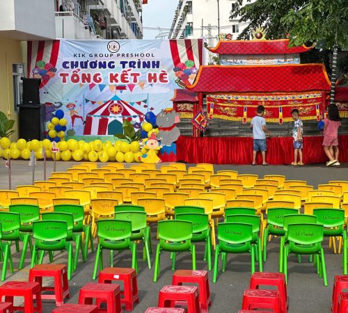 Biểu diễn show múa rối lưu động tại Hệ Thống Mầm Non Kik Group