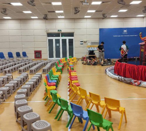 Biểu diễn show múa rối lưu động tại Trường Quốc Tế Vinschool